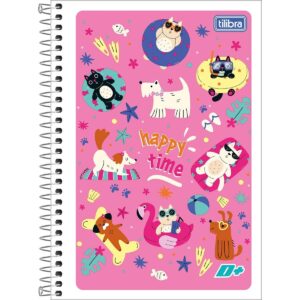 Caderno Espiral Capa Flexível 1/4 C/ 96 Fls Unid - Tilibra D+