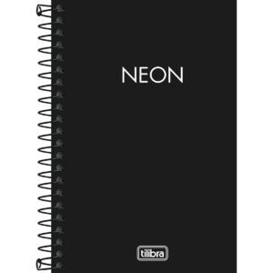 Caderneta Espiral Sem Pauta Neon Preto C/80 Folhas - Tilibra