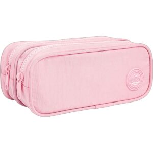 Estojo Duplo Grande Happy Rosa - Tilibra