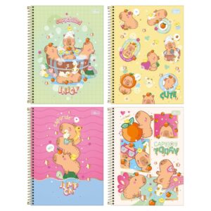 Caderno Espiral CD Univ. Capyclub 10 Matérias 160 Fls - Tilibra