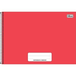 Caderno de Cartografia e Desenho Pepper Vermelho 80 folhas - Tilibra