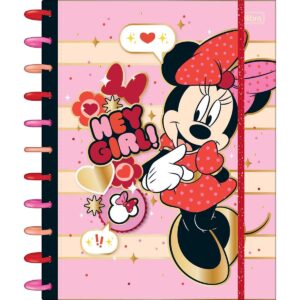 Caderno Tilidisco Universitário Connect 10 Matérias Minnie 160 Folhas - Tilibra
