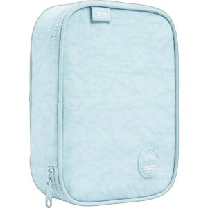 Estojo Box Happy Azul Com Divisória - Tilibra