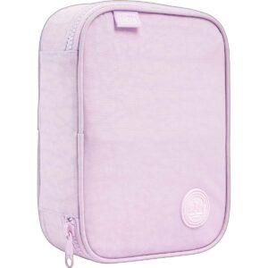 Estojo Box Happy Lilás Com Divisória - Tilibra