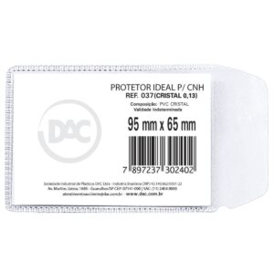 Protetor para CNH Plástico com Aba - DAC