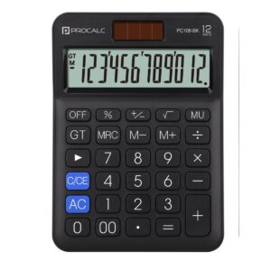 Calculadora de Mesa 12 Dígitos PC108 PK - Procalc