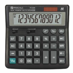 Calculadora de Mesa 12 Dígitos PC123N - Procalc