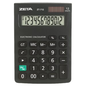 Calculadora de Mesa 12 Dígitos ZT712 - Zeta