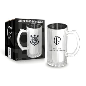 Caneca de Vidro Berlim Metalic Corinthians - BrasFoot