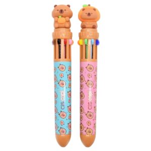 Caneta Retrátil Capivara 10 Cores - Cis