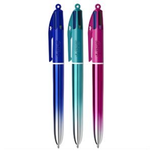 Caneta Esferográfica 1.0mm Macia 4 Cores - Bic