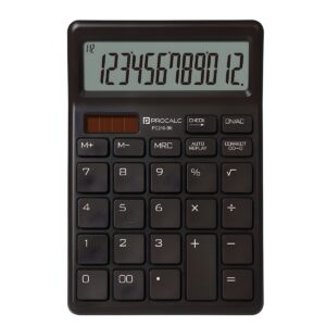 Calculadora de Mesa 12 Dígitos PC210 BK - Procalc