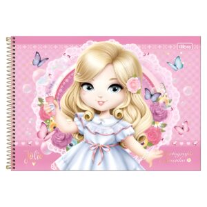 Caderno de Cartografia e Desenho Espiral CD Jolie 80 Folhas - Tilibra
