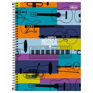 Caderno de Música Espiral CD Univ. 80 Folhas - Tilibra